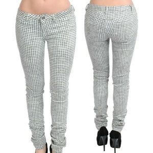 CELLO - "BK11734-LT" HOUNDSTOOTH SKINNY JEGGINGS